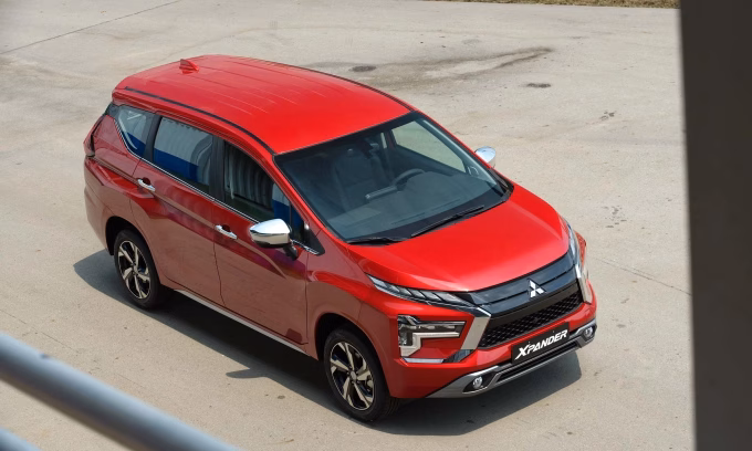 Một mẫu Mitsubishi Xpander tại trường đua Đại Nam. Ảnh: MMV